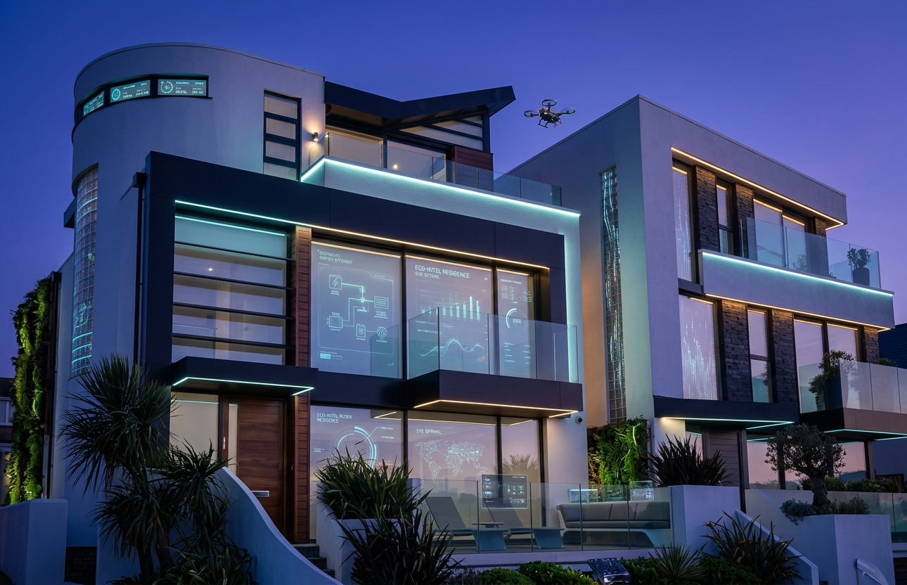 واجهة زجاجية وألمنيوم لفيلا